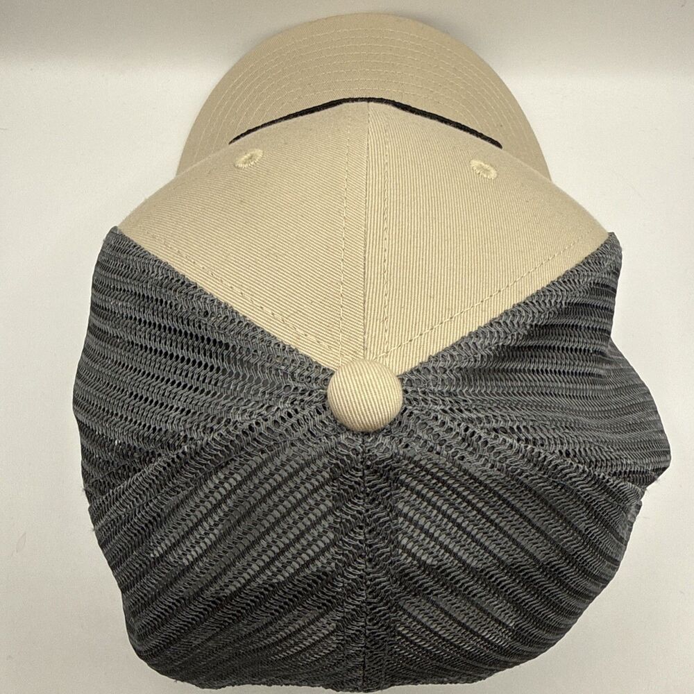Columbia Sportswear Beige And Grey Men's Snapback Spring Grove Trucker Hat - Picture 7 of 7